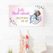 Onder het Zee Zeemeermin Welkomstbanner Verjaardag Spandoek (Insitu)