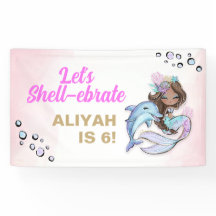 Onder het Zee Zeemeermin Welkomstbanner Verjaardag