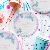 Onder het Zee Zeemeermin & Zee Schildpad Verjaarda Papieren Bordje