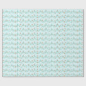 Onder het Zee Zeemeermin | Zeeschelp en Parelschel Cadeaupapier (Vlak)