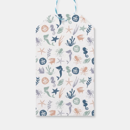 Onder het Zee Zeemeervis Cadeaulabel (Achterkant)