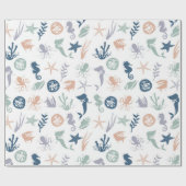 Onder het Zee Zeemeervis Cadeaupapier (Vlak)