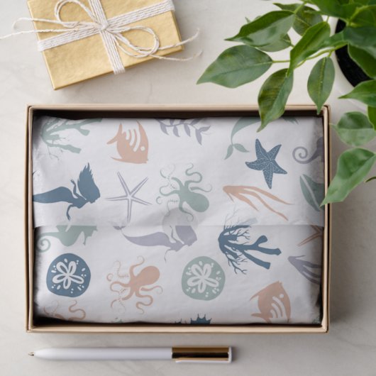 Onder het Zee Zeemeervis Tissuepapier (Geschenk)