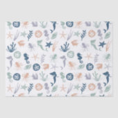 Onder het Zee Zeemeervis Tissuepapier (Voorkant)