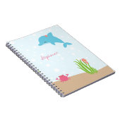 Onder het Zee zijn meisjes gepersonaliseerd notiti Notitieboek (Rechterzijde)