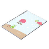 Onder het Zee zijn meisjes gepersonaliseerd notiti Notitieboek (Linkerzijde)