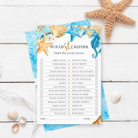 Onder het Zee zou ze liever Vrijgezellenfeest spel