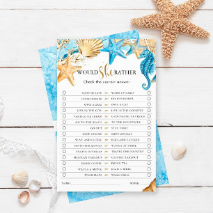 Onder het Zee zou ze liever Vrijgezellenfeest spel