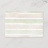 Onder het Zeeen Baby shower Pink Ocean Diaper Raff Informatiekaartje (Achterkant)