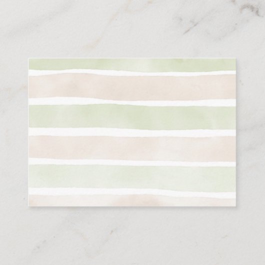 Onder het Zeeen Baby shower Pink Ocean Diaper Raff Informatiekaartje (Achterkant)