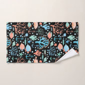 Onder het zeewaterverfpatroon donker bad handdoek (Handdoek)