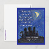 Onder hetzelfde Moon Art Briefkaart (Voorkant / Achterkant)