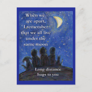 Onder hetzelfde Moon Art Briefkaart