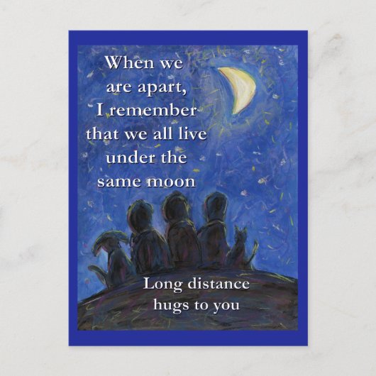 Onder hetzelfde Moon Art Briefkaart (Voorkant)