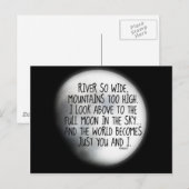 Onder hetzelfde moongedicht briefkaart (Voorkant / Achterkant)