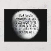 Onder hetzelfde moongedicht briefkaart (Voorkant)