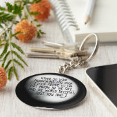 Onder hetzelfde moongedicht sleutelhanger (Zijkant)