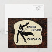 ONDER HOESJE NINJA BRIEFKAART (Voorkant / Achterkant)