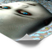 Onder hun fijne insnijdingen (Afdrukken) Poster (Hoek)