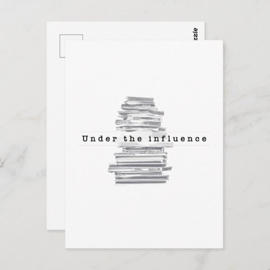 Onder invloed briefkaart (Voorkant / Achterkant)