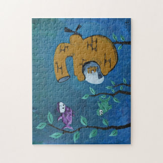 Onder kijkglas legpuzzel