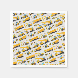 Onder leiding van Truck Yellow Grey Party Favor Servet