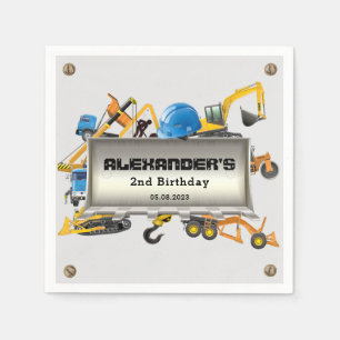 Onder leiding van Trucks Birthday Party Servet