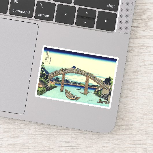 Onder Mannen Bridge in Fukagawa Sticker (Detail)