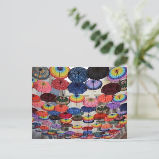 Onder mijn paraplu briefkaart (Staand voorkant)