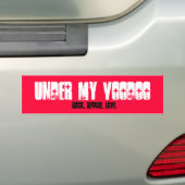Onder Mijn Voodoo, Rock. Reggae. Liefde. Bumpersticker (Op auto)
