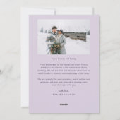 Onder Mistletoe Forever Pas getrouwd Foto Paarse Feestdagenkaart (Achterkant)