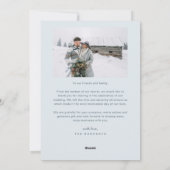 Onder Mistletoe Forever Pas getrouwd Foto Slate Bl Feestdagenkaart (Achterkant)