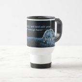 Onder Moon Horse Message Travel Mug Reisbeker (Voorkant rechts)