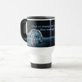 Onder Moon Horse Message Travel Mug Reisbeker (Voorkant links)
