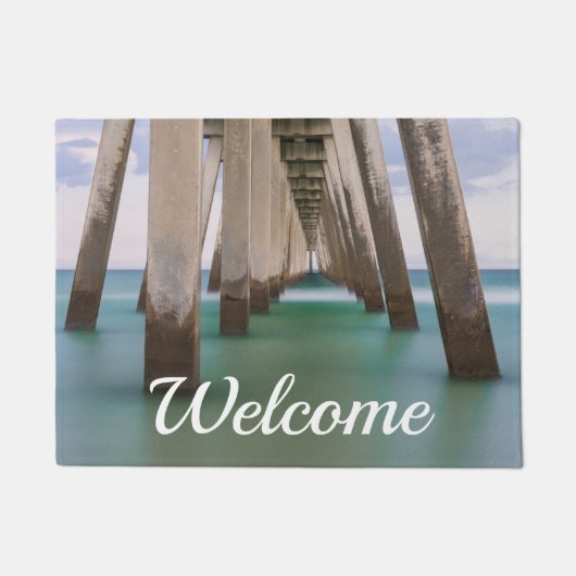 Onder Navarra Beach Pier Doormat Deurmat (Voorkant)