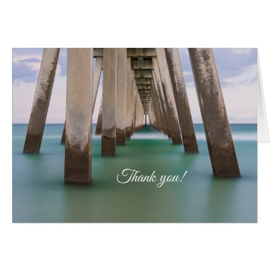Onder Navarre Beach Pier Bedankkaartje (Voorkant Horizontaal)