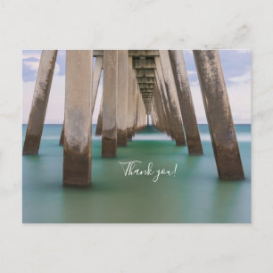 Onder Navarre Beach Pier Dank je wel Ansichtkaart Briefkaart