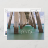 Onder Navarre Beach pier haal snel Briefkaart (Voorkant / Achterkant)