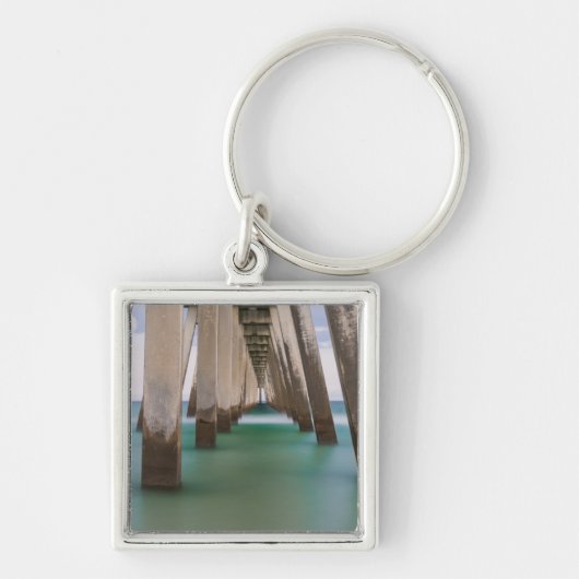 Onder Navarre Beach Pier Sleutelhanger (Voorkant)