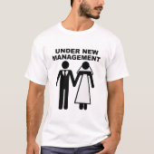 Onder New Management Funny Tshirt (Voorkant)