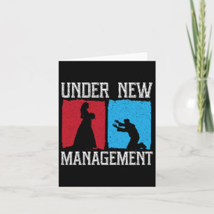 Onder New Management Groom Wedding Bachelor Party Kaart