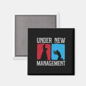 Onder New Management Groom Wedding Bachelor Party Magneet (Voorkant / Achterkant)