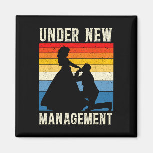 Onder New Management Groom Wedding Bachelor Party Magneet