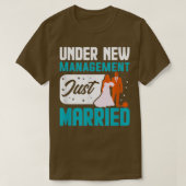 Onder New Management net getrouwd met Bachelor Par T-shirt (Design voorkant)