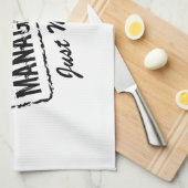 ONDER NIEUW BEHEER Gewoon gehuwde keukenhanddoek (Quarter Fold)