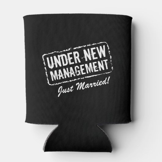 ONDER NIEUW BEHEER Just Married koelbox Blikjeskoeler (Achterkant)