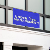 Onder Nieuw Beheer Spandoek (Buitenkant Gebouw)