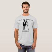 Onder Nieuw Management Game Over T-Shirt (Voorkant volledig)