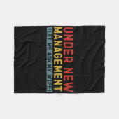 Onder nieuw management laat ik het aan mijn vrouw fleece deken (Voorkant (Horizontaal))