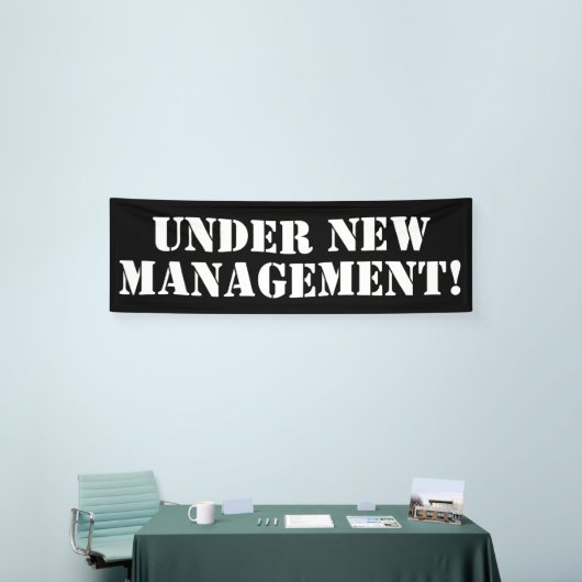 Onder Nieuwe beheerbanner Spandoek (Beurs)